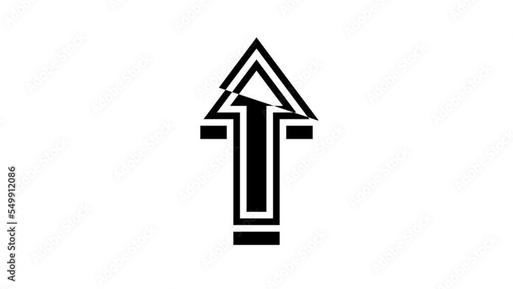 up arrow line icon animation up arrow line icon animation