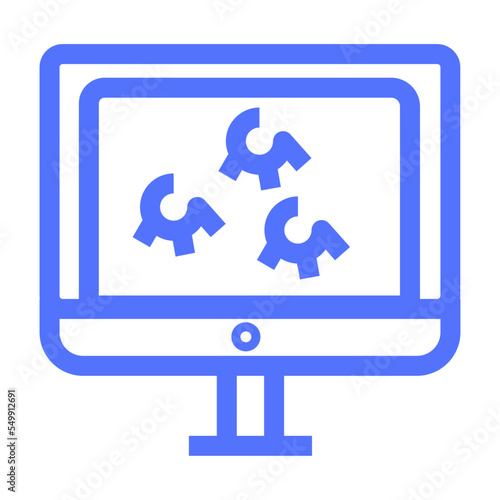 healthcare and medical computer monitor virus corona covid plague