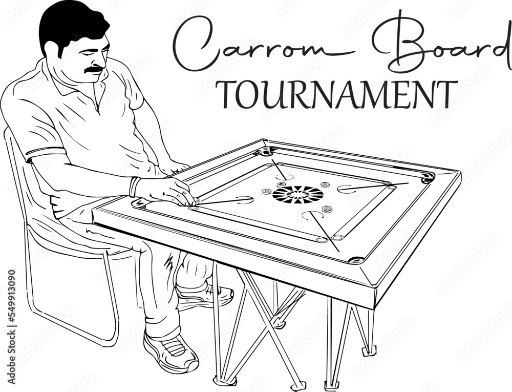 Carrom Board Pieces Tournament Size Double Ply+ Powder New 32''x32'' inc  border | eBay