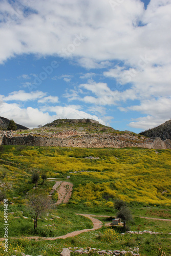 Ancient Greek city Mycenae, Peloponnese Greece photo