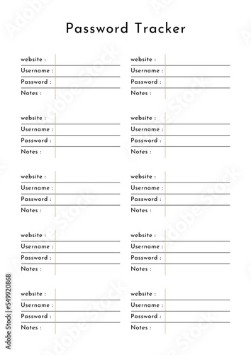 Password Tracker