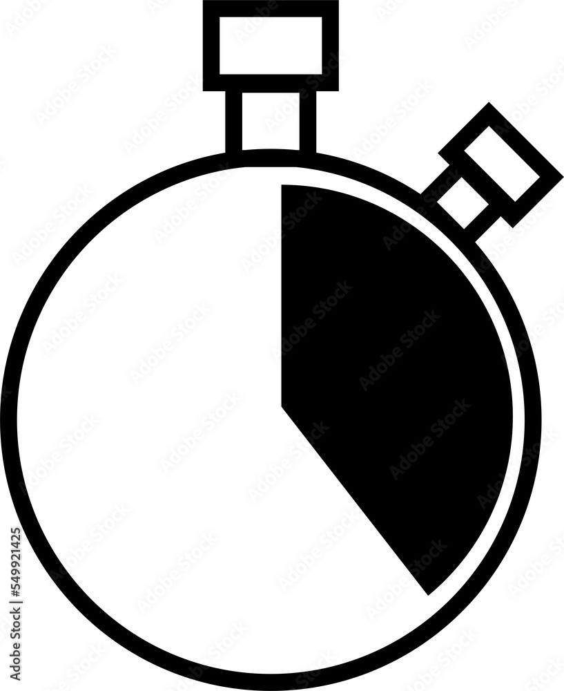 stopwatch outlined icon stopwatch outlined icon