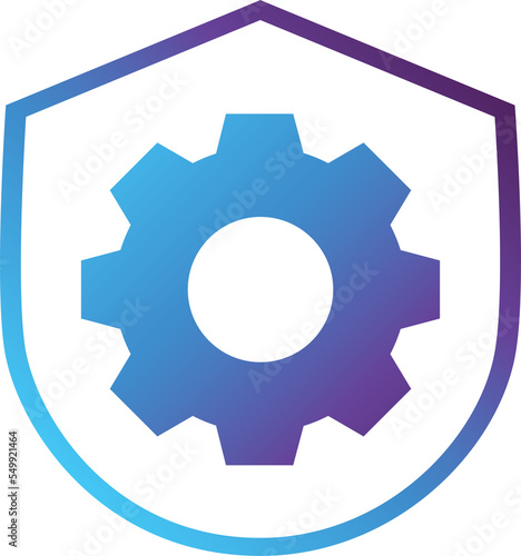 setting shield modern gradient icon