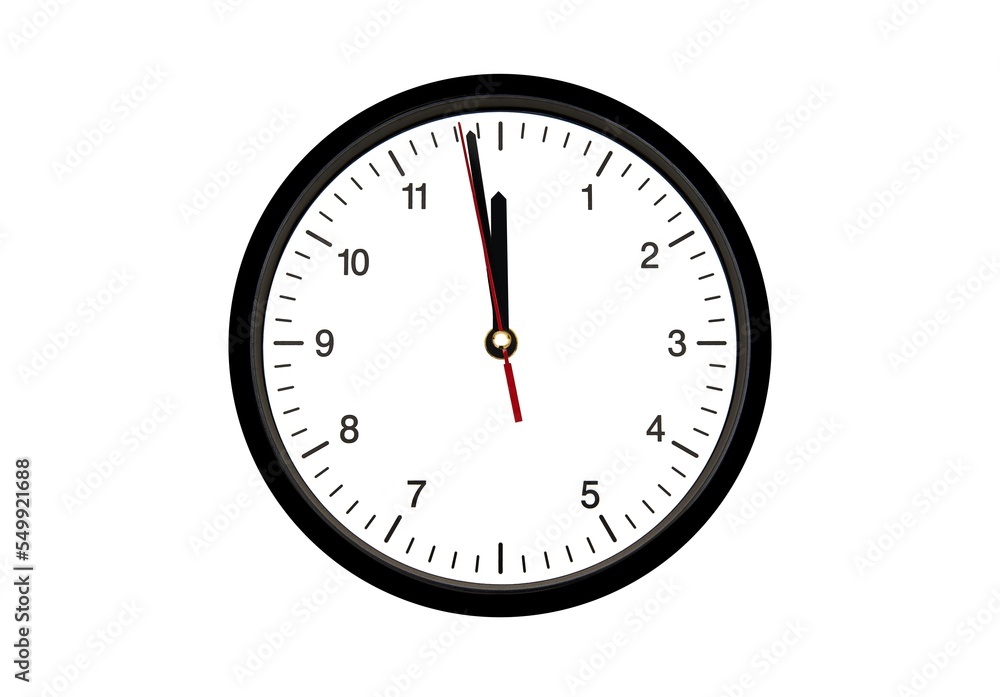 Wall clock isolated on white background Wall clock isolated on white background