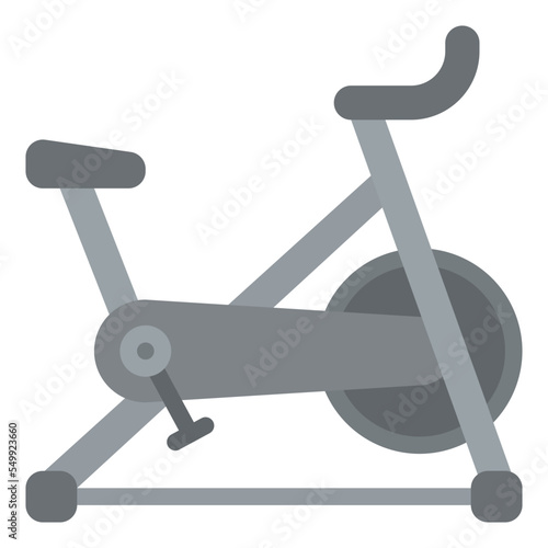 stationary bike workout excercise fitness icon