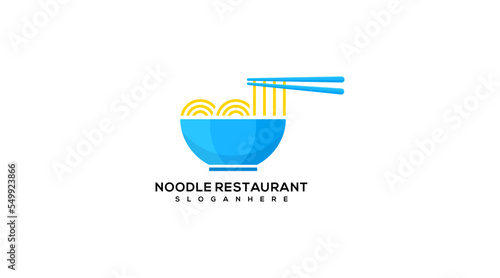 Best chinese noodle food vector symbol logo desig