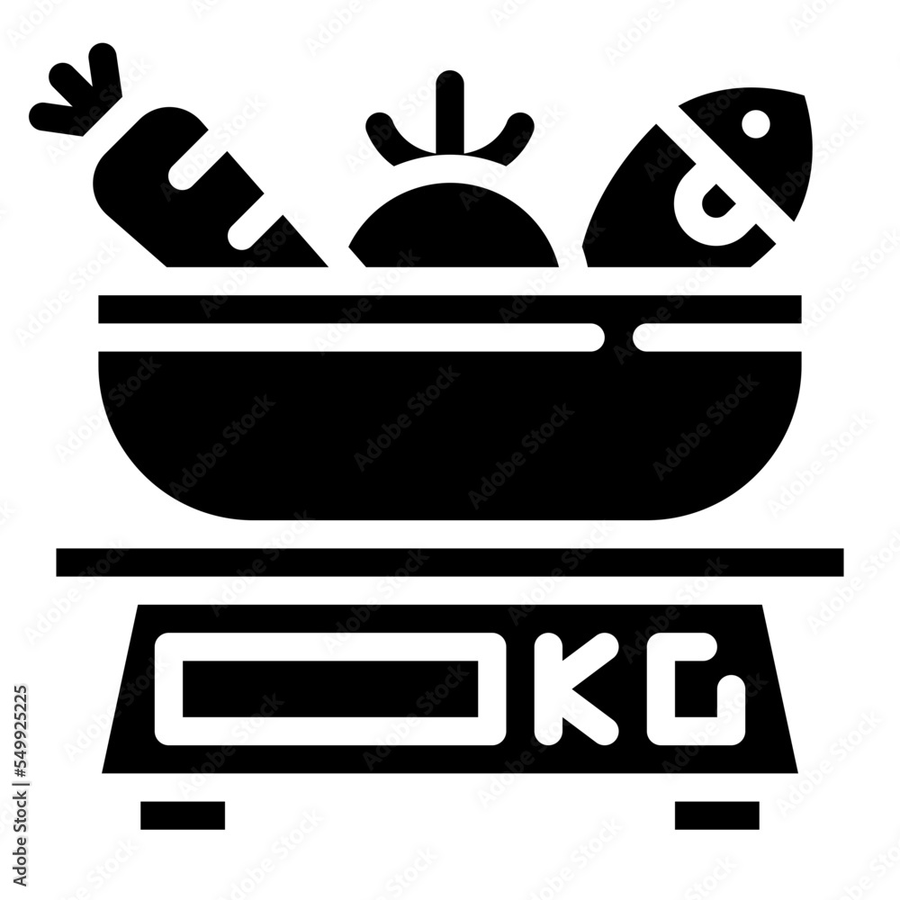 scale food cooking healthy icon scale food cooking healthy icon
