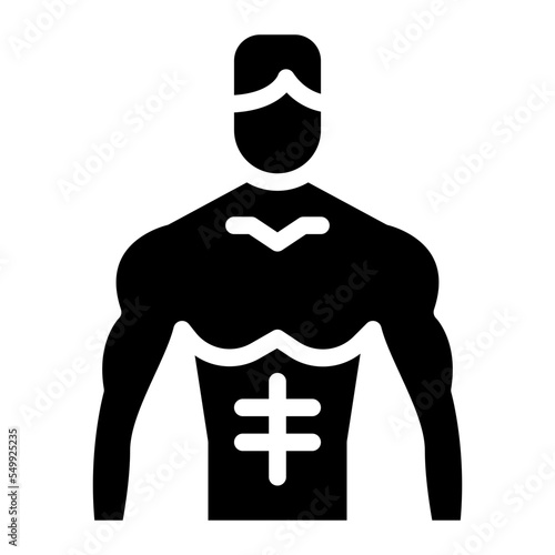 skinny man healthy fit strong icon