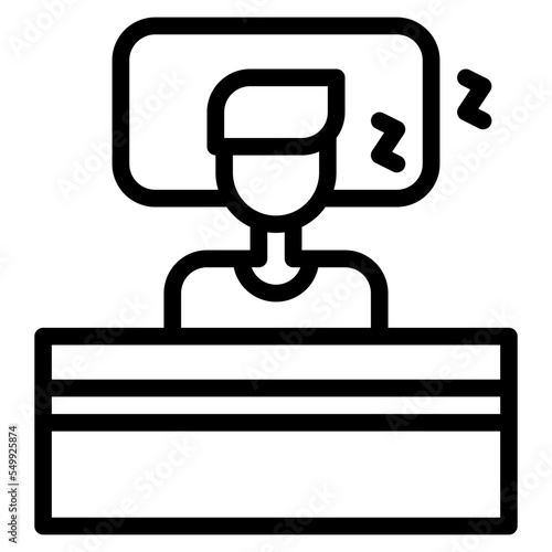 sleep routine diet healthy icon