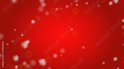 Vector Magical Glowing Background with Silver White and Purple Falling Stars on Red. Sparkle Star Night Cover and Card Design. Confetti Frame. Cosmic Bokeh Light. Christmas and New Year Poster.