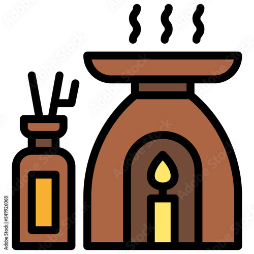 aroma spa aromatherapy relax icon