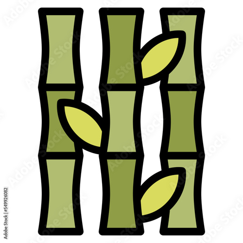 bamboo nature spa massage icon