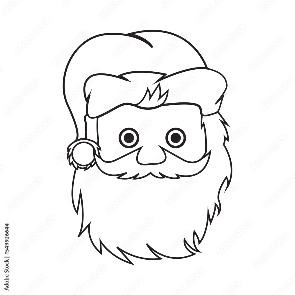 Obraz premium santa claus icon