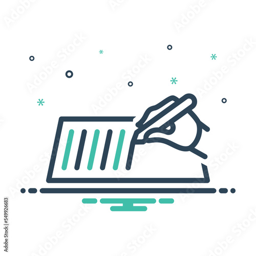 Mix icon for write 