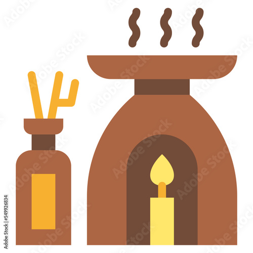 aroma spa aromatherapy relax icon