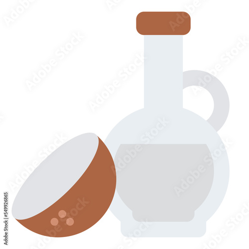coconut oil aroma massage spa icon
