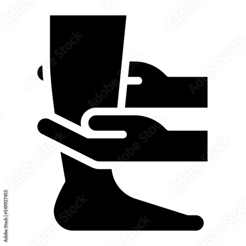 leg massage spa relax health icon