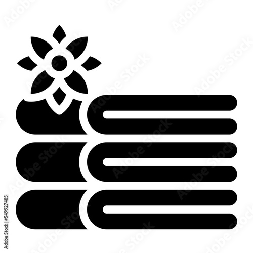towels spa massage relax icon