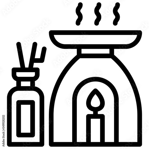 aroma spa aromatherapy relax icon