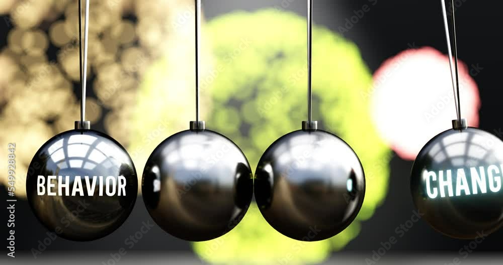 Behavior bring change to personal life and business and give power to transform. A metaphor that shows how Behavior transmit energy to light up changes