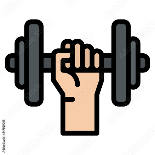 weightlifting sport activity competition icon