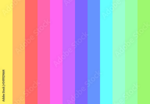  12色のカラフルな透過する壁紙