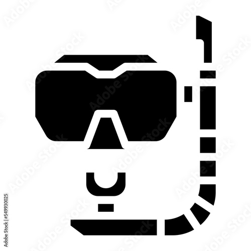 snorkeling sport activity competition icon