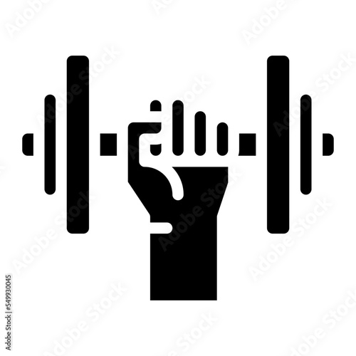 weightlifting sport activity competition icon