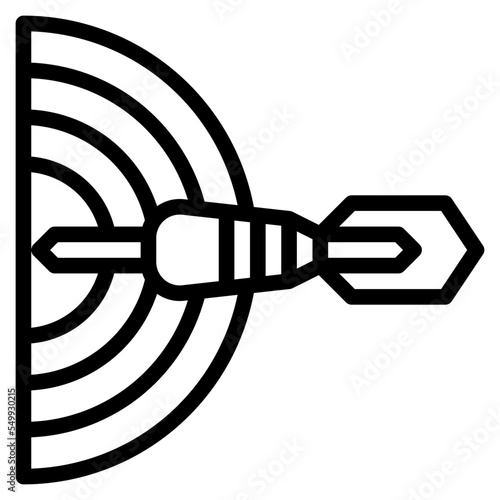 darts sport activity competition icon
