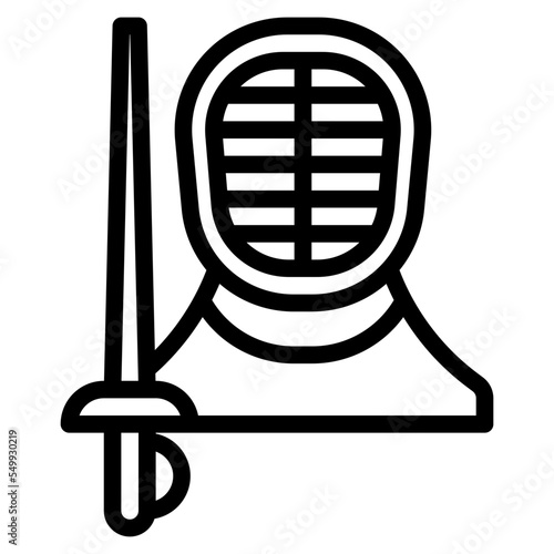 fencing sport activity competition icon