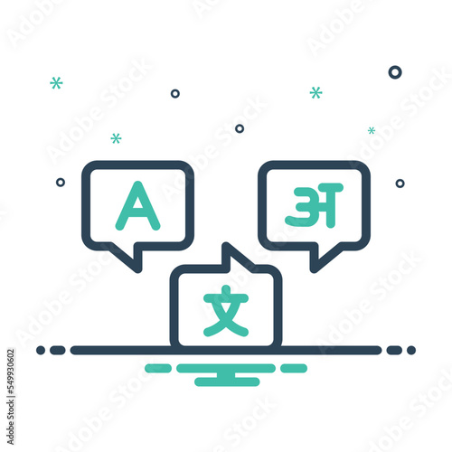 Mix icon for language