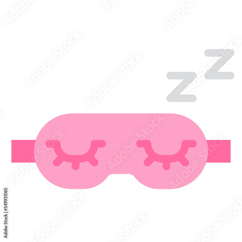sleep relax blindfold activity icon