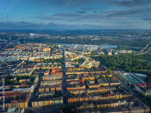 Aerial View Over Central Stockholm, Sweden photo
