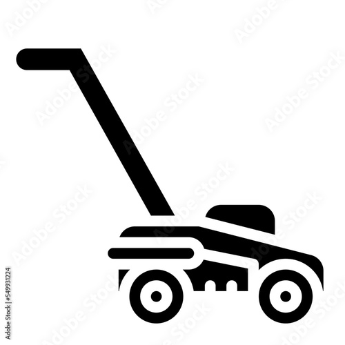 cut grass garden care mowing yard icon
