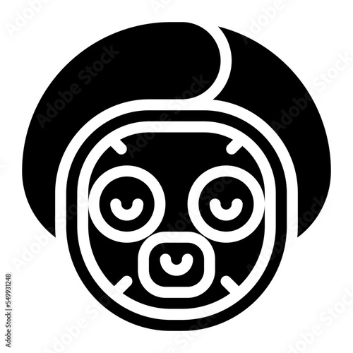 facial treatment relax spa activity icon
