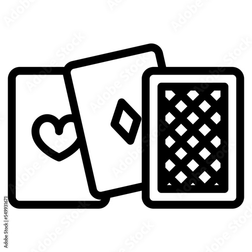 poker play card game icon