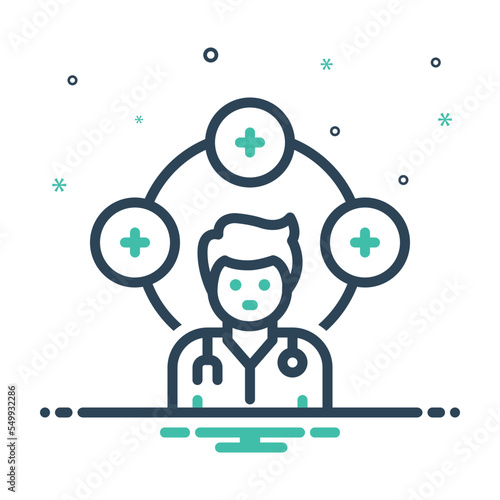 Mix icon for providing