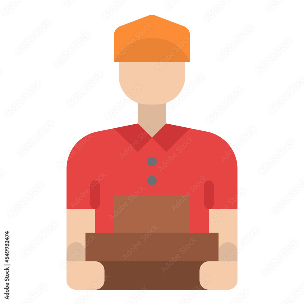 delivery man food delivery restaurant icon delivery man food delivery restaurant icon