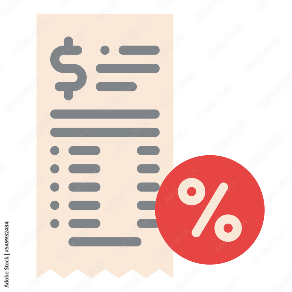 discount bill food delivery icon discount bill food delivery icon