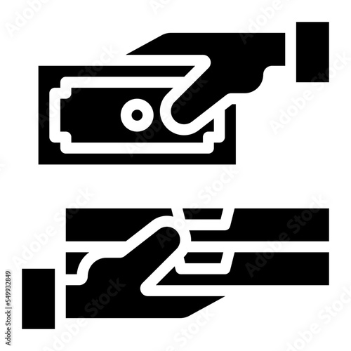 buy money exchange food icon