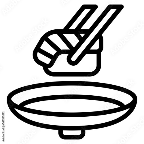 sushi japanese food delivery icon