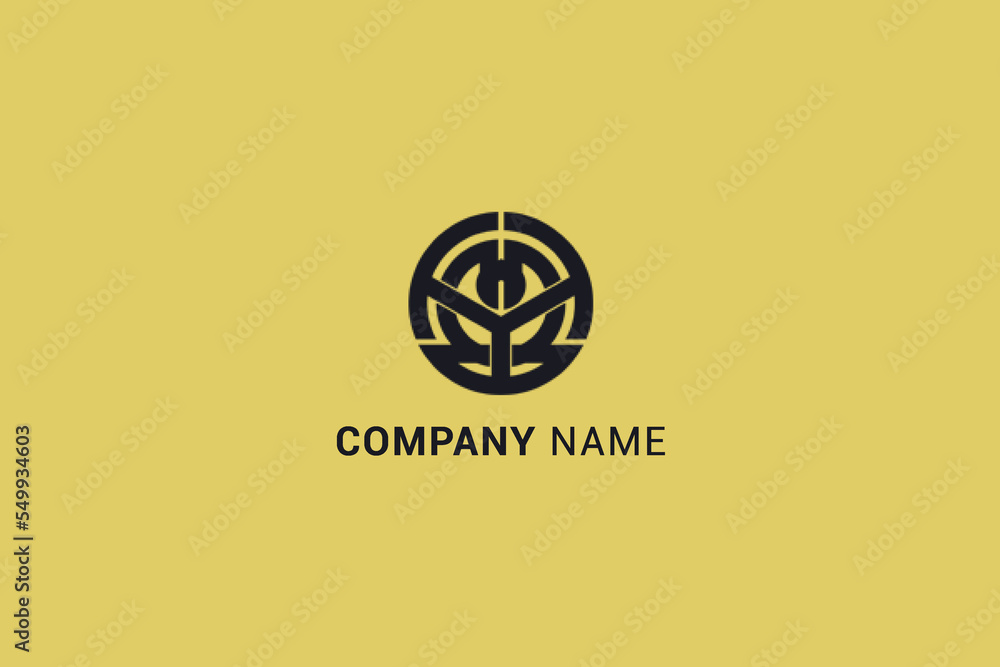 illustration of letter M & B monogram logo illustration of letter M & B monogram logo