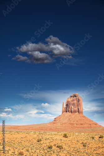 Sandstone cliffs in Monument Valley Navajo Tribal Park  USA.