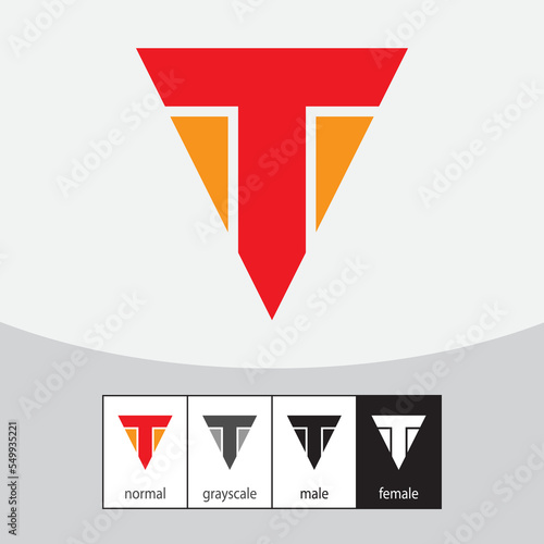 Letter T logo design vector. Free Download Letter T logo design vector. - GFXLoad