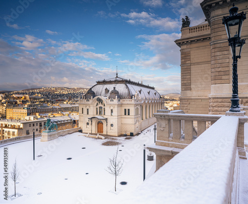 Photography The recently renovated Royal Riding Hall in Buda Castle, Budapest, Hungary