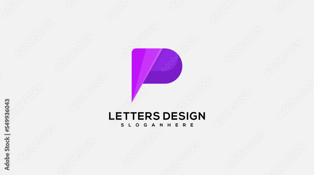 Letter P logo icon design template elements Letter P logo icon design template elements