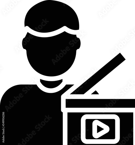 Action clapper Vector Icon
