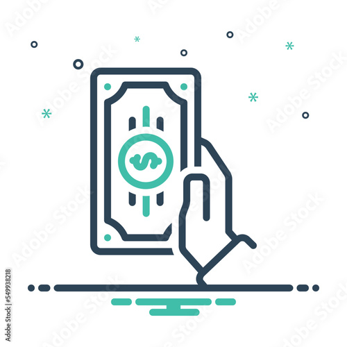 Mix icon for cash