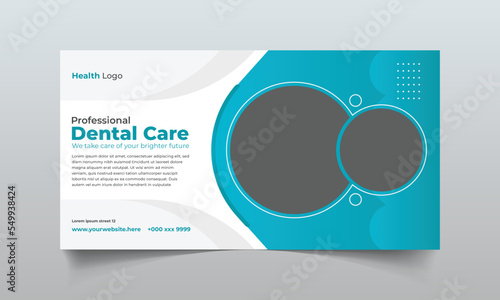 Modern social media ads post banner design template for medical, signboard, signage and dental care