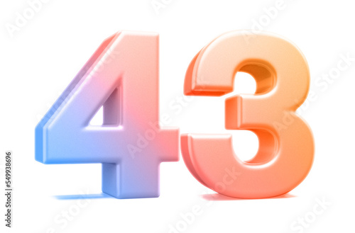 3d gradient number 43